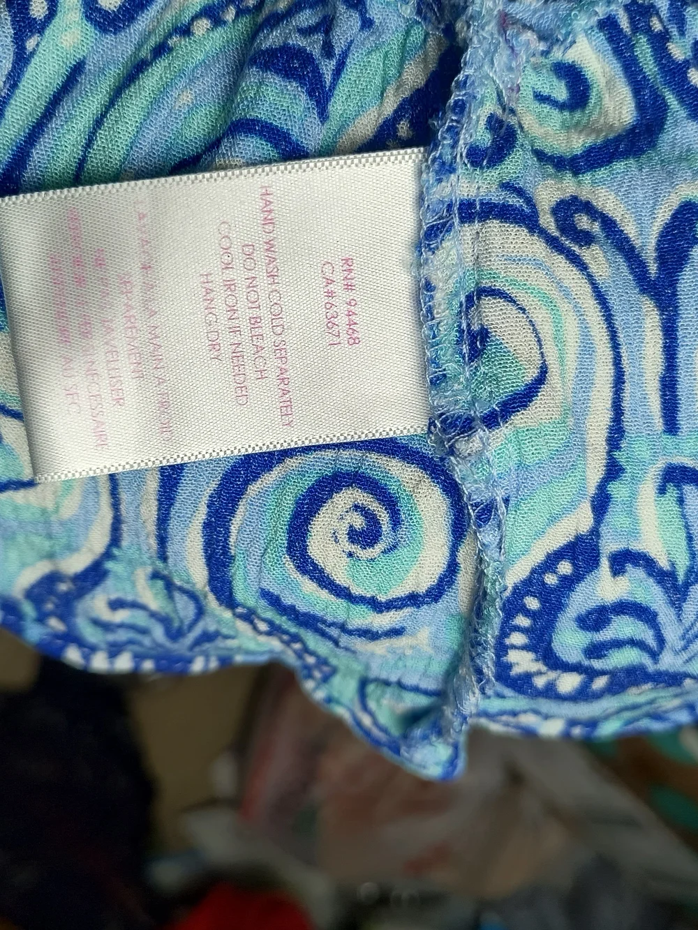 Stella Parker Blue Paisley Print Sleeveless Resort Vacation Mini Dress XL - Picture 5 of 11